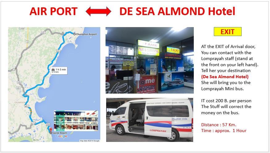De Sea Almond Hotel Chumphon Ngoại thất bức ảnh